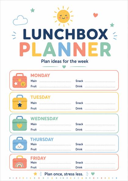 Lunchbox Planner preview