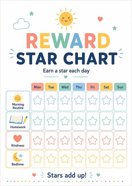 Reward Star Chart preview